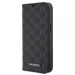 Karl Lagerfeld iPhone 14 Pro Etui Saffiano Monogram Sort