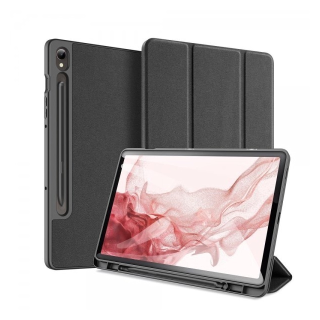 DUX DUCIS Samsung Galaxy Tab S9 SM-X710 SM-X716 Etui Domo Series Sort