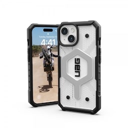 Urban Armor Gear (UAG) iPhone 15 Cover Pathfinder MagSafe Ice