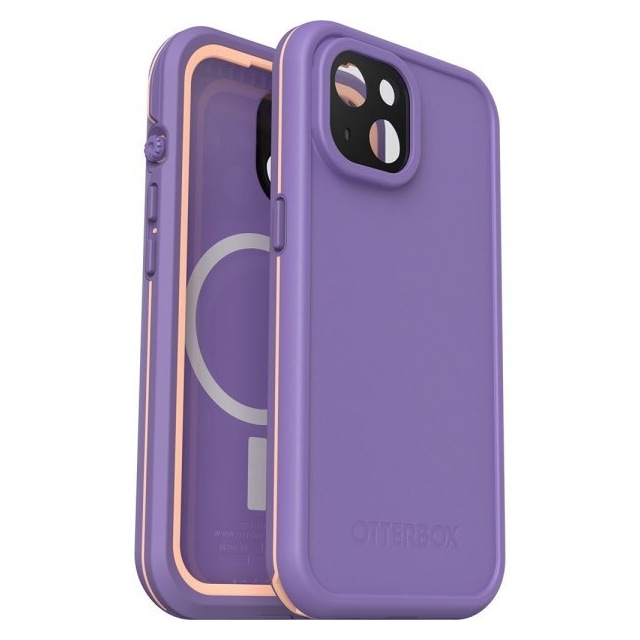 Otterbox iPhone 15 Cover Fre MagSafe Rule of Plum
