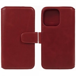 Nordic Covers iPhone 15 Pro Etui Essential Leather Poppy Red