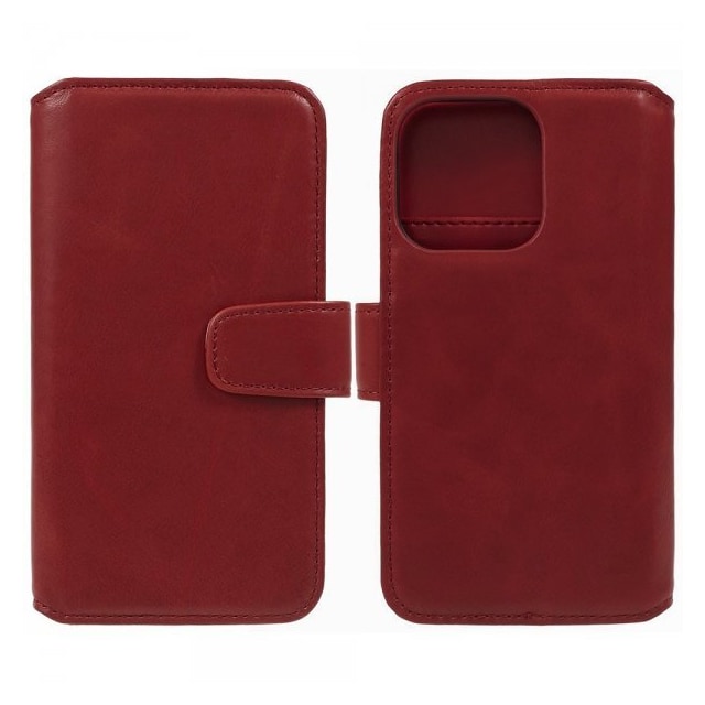 Nordic Covers iPhone 15 Pro Etui Essential Leather Poppy Red