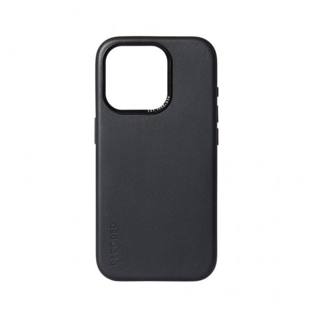 Decoded iPhone 15 Plus Cover Leather Backcover Sort