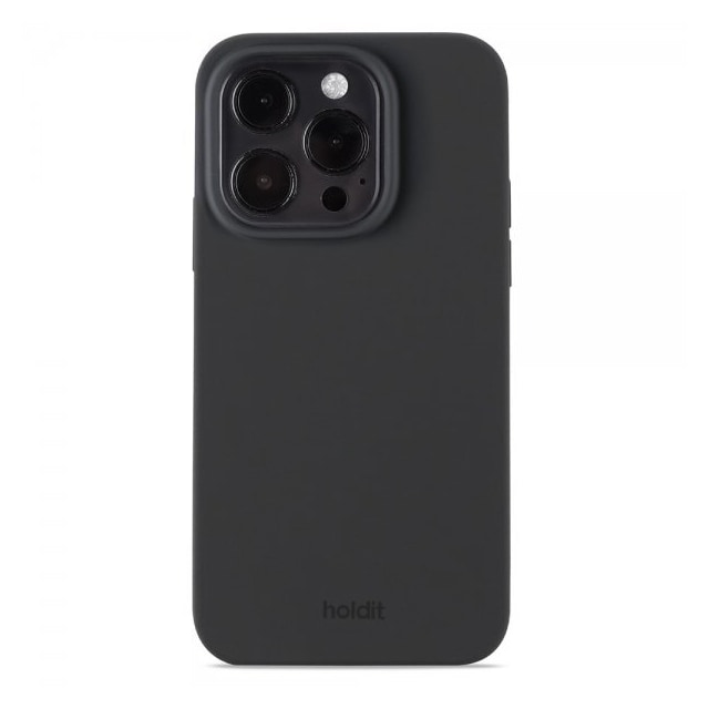 holdit iPhone 15 Pro Cover Silikone Sort