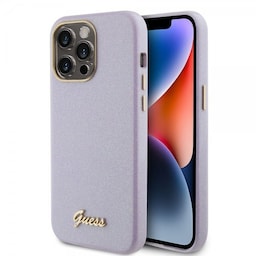 Guess iPhone 15 Pro Max Cover Full Glitter Wrapped Lilac
