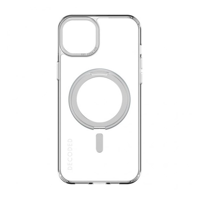 Decoded iPhone 15 Plus Cover Recycled Plastic Transparant Loop Stand Back Cover Klar