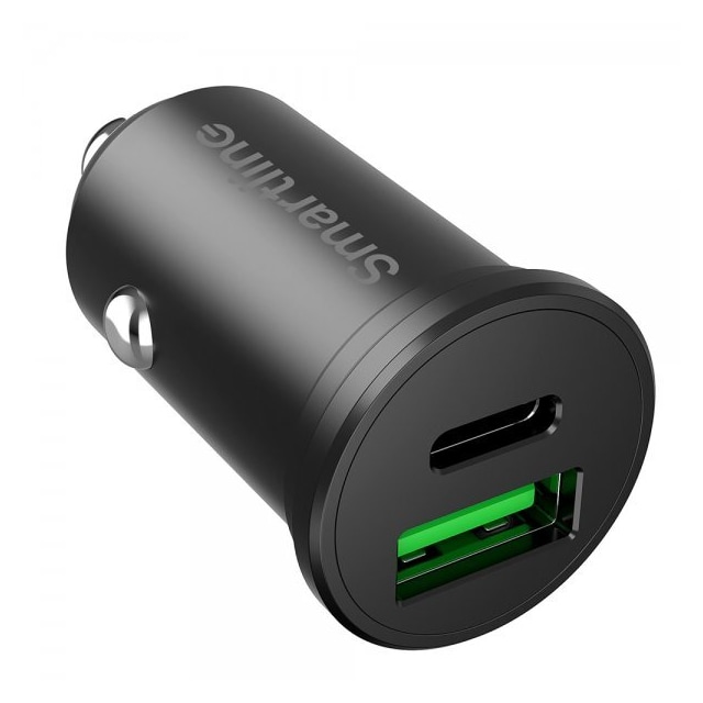 Smartline Biloplader PD Car Charger USB-C/USB-A 45W