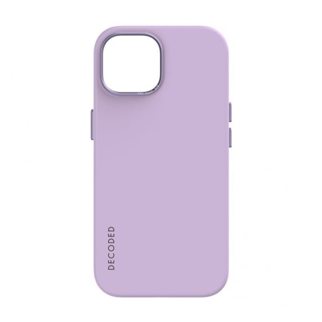 Decoded iPhone 15 Plus Cover Silicone Backcover Lavendel