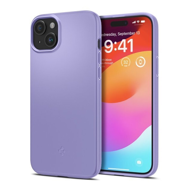 Spigen iPhone 15 Cover Thin Fit Iris Purple