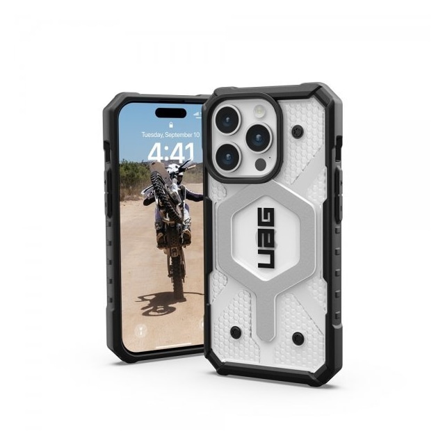Urban Armor Gear (UAG) iPhone 15 Pro Cover Pathfinder MagSafe Ice