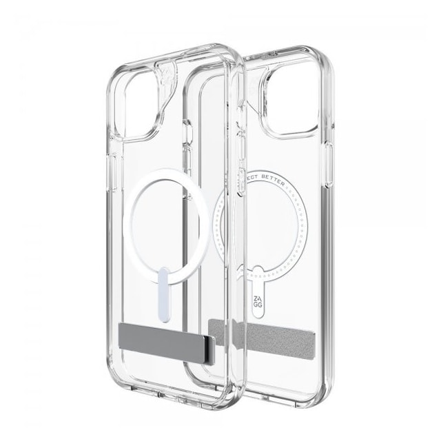 ZAGG iPhone 14 Plus/iPhone 15 Plus Cover Crystal Palace Snap Kickstand Clear