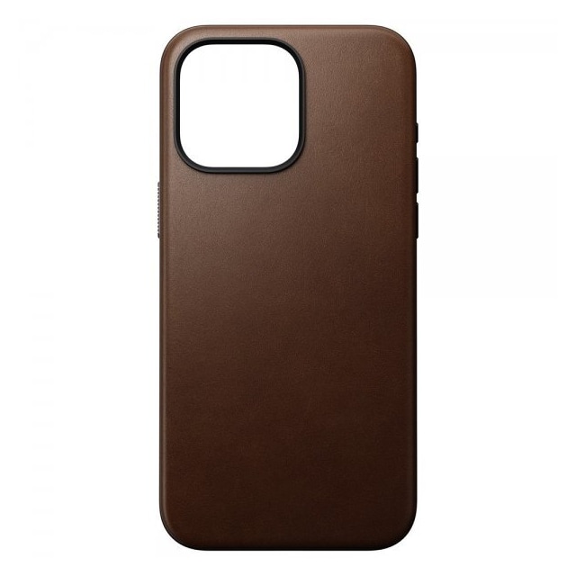 NOMAD iPhone 15 Pro Max Cover Modern Leather Case Brun