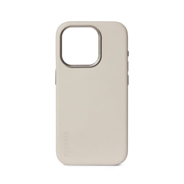 Decoded iPhone 15 Plus Cover Leather Backcover Clay