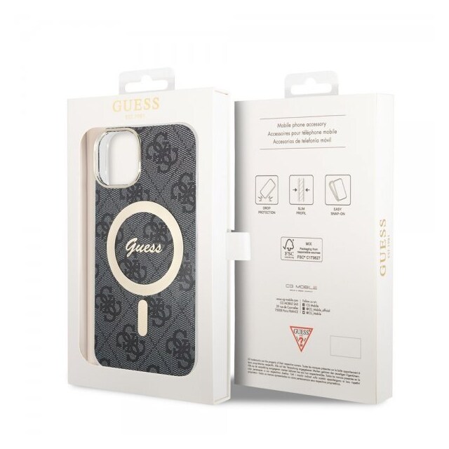 Guess iPhone 14 Cover 4G Pattern MagSafe Sort