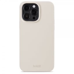 holdit iPhone 15 Pro Max Cover Silikone Light Beige