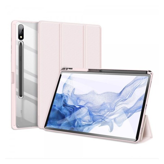 DUX DUCIS Samsung Galaxy Tab S9 Plus SM-X810 SM-X816 Etui TOBY Series Lyserød