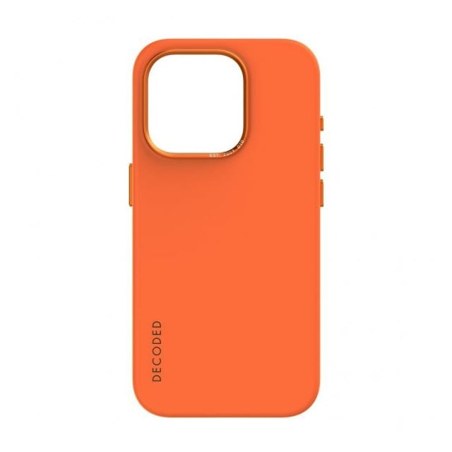Decoded iPhone 15 Pro Cover Silicone Backcover Apricot