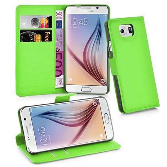 Samsung Galaxy S6 Pungetui Cover Case (Grøn)