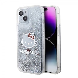 Hello Kitty iPhone 15 Cover Liquid Glitter Translucent