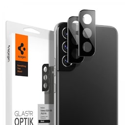 Spigen Samsung Galaxy S22/Galaxy S22 Plus Kameralinsebeskytter Glas.tR Optik 2-pack Sort