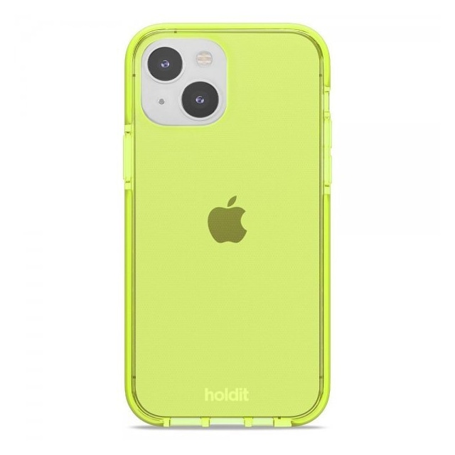 holdit iPhone 13/iPhone 14 Cover Seethru Acid Green