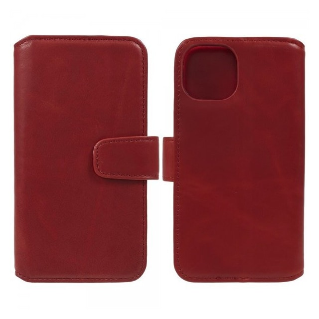 Nordic Covers iPhone 15 Plus Etui Essential Leather Poppy Red