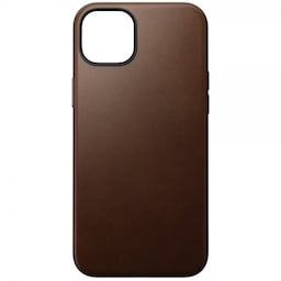 NOMAD iPhone 15 Plus Cover Modern Leather Case Brun