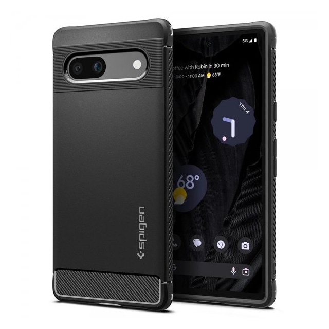 Spigen Google Pixel 7a Cover Rugged Armor Matte Black