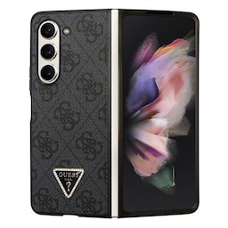 Guess Samsung Galaxy Z Fold 5 Cover 4G Metal Triangle Strass Sort