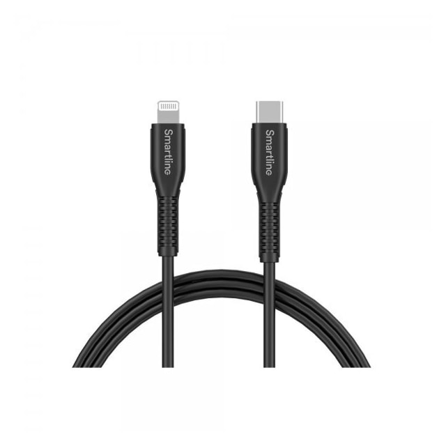 Smartline Kabel USB-C til Lightning Strong Cable 2m Sort