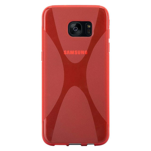 Samsung Galaxy S7 EDGE Etui Case Cover (Rød)