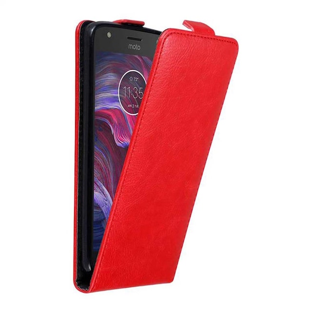 Motorola MOTO X4 Pungetui Flip Cover (Rød)