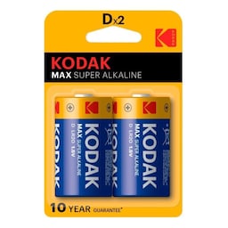 Kodak Kodak MAX alkaline D battery (2 pack)