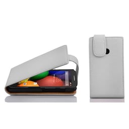 Motorola MOTO E Pungetui Flip Cover (Hvid)