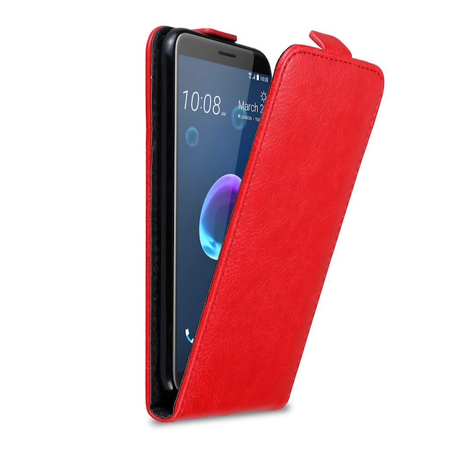 HTC Desire 12 Pungetui Flip Cover (Rød)