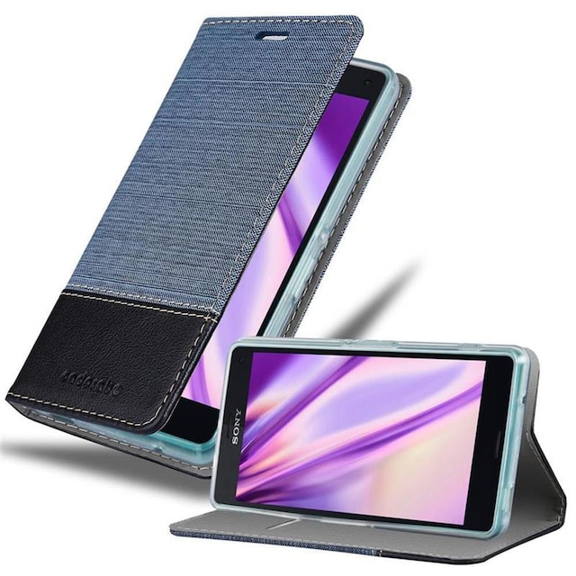 Sony Xperia Z3 COMPACT Pungetui Cover Case (Blå)