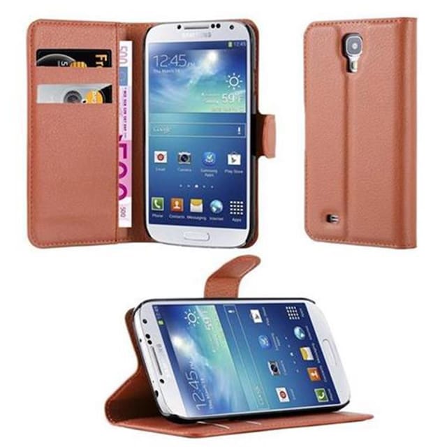 Samsung Galaxy S4 Pungetui Cover Case (Brun)