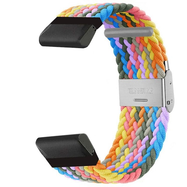 Flettet Urrem Garmin Epix Pro (47mm) - Light Rainbow