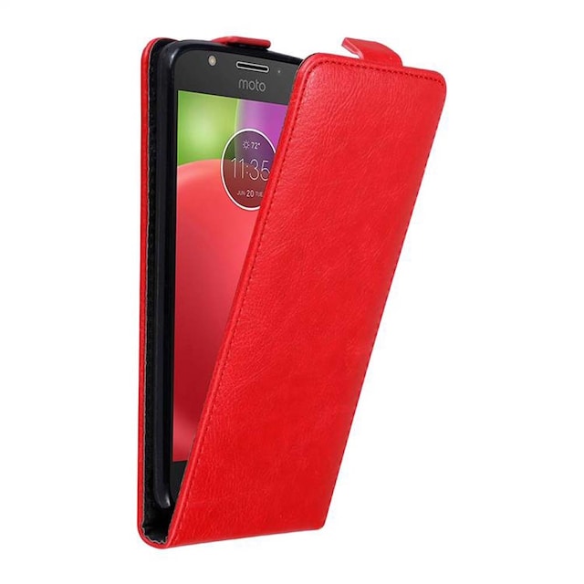 Motorola MOTO E4 Pungetui Flip Cover (Rød)