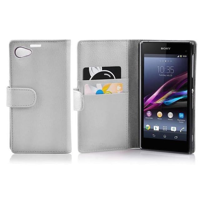 Pungetui Sony Xperia Z1 COMPACT Cover Case (Hvid)