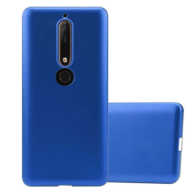 Nokia 6.1 Cover Etui Case (Blå)