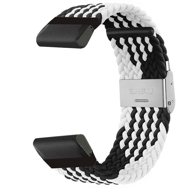 Flettet Urrem Garmin Fenix 6X Pro - Blackwhite