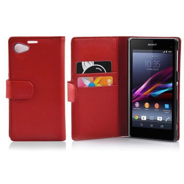 Pungetui Sony Xperia Z1 COMPACT Cover Case (Rød)