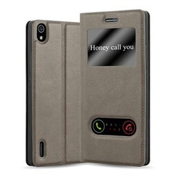 Pungetui Huawei ASCEND P7 Cover Case (Brun)