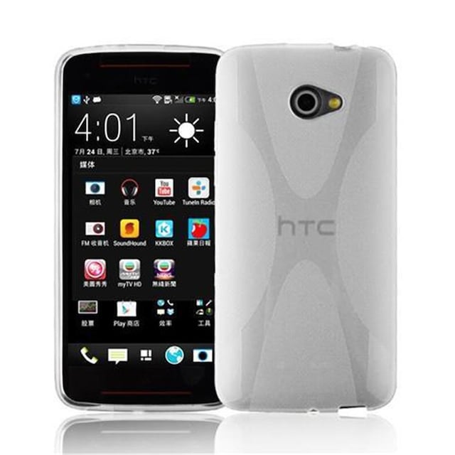 HTC BUTTERFLY S Etui Case Cover (Gennemsigtig)
