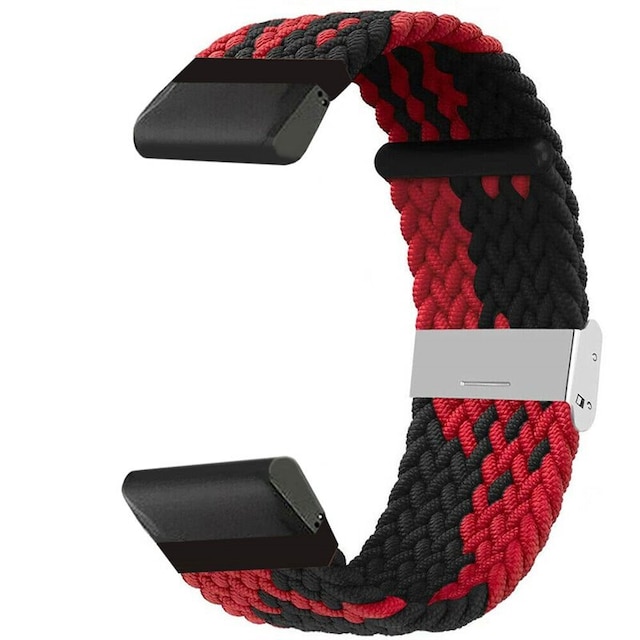 Flettet Urrem Garmin Fenix 7X - Redblack