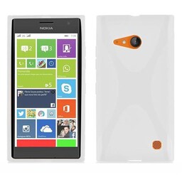Nokia Lumia 730 Etui Case Cover (Gennemsigtig)