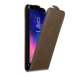 Samsung Galaxy A6 PLUS 2018 Pungetui Flip Cover (Brun)