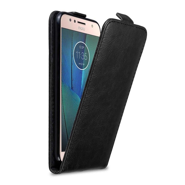 Motorola MOTO G5S PLUS Pungetui Flip Cover (Sort)