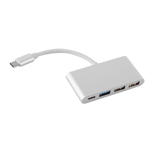 4-Port USB Multi-interface Plug&Play med USB-C-kontakt